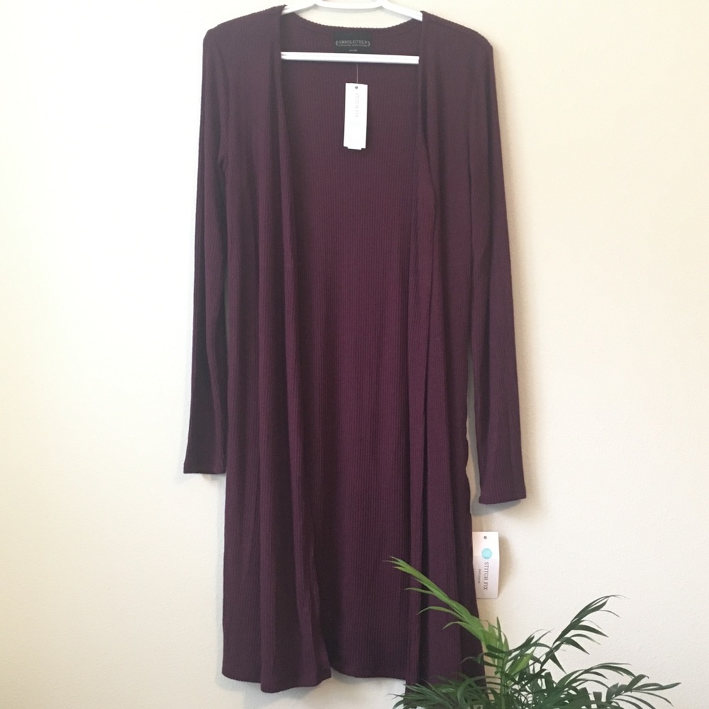 Ribbed Side Lace Duster Cardigan